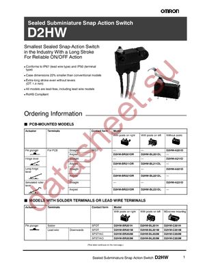 D2HW-A201D datasheet  